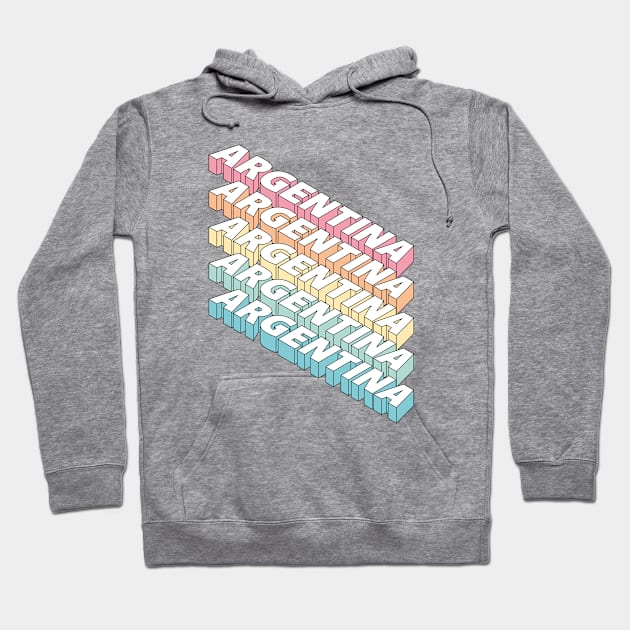 Argentina rainbow Hoodie by stu-dio-art